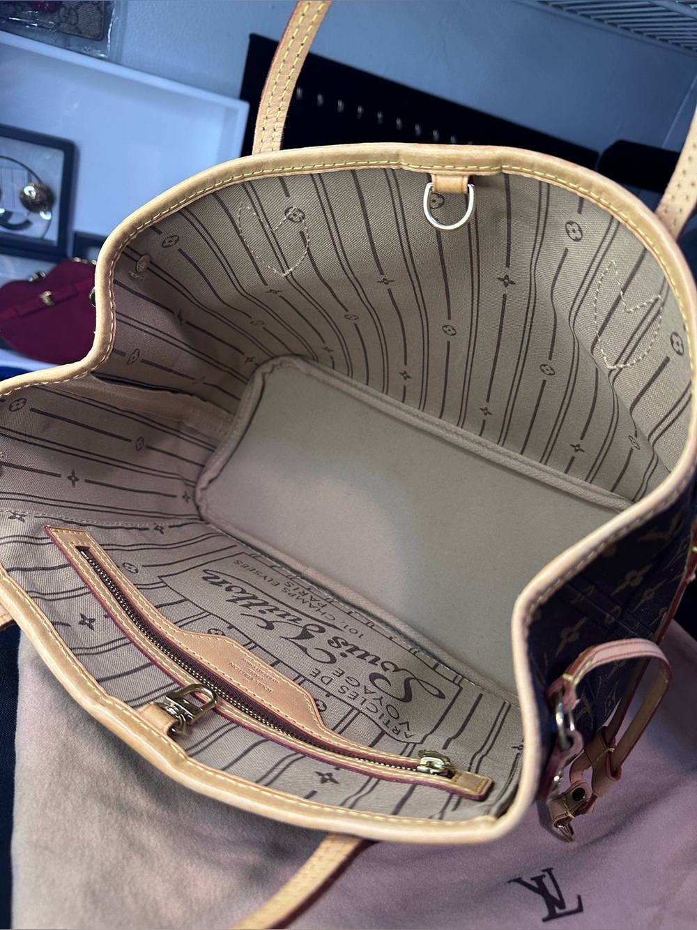 Louis Vuitton Neverfull Monogram Tote PM Brown Canvas - Picture 12 of 16